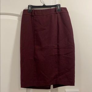 Mossimo Brand Maroon Pencil Skirt